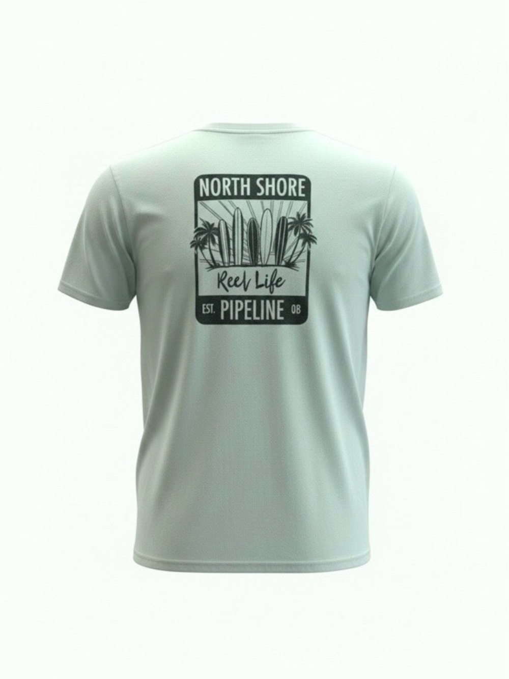 Reef 'Reel Life' Short Sleeve Tee - Mint Men’s Large NWT